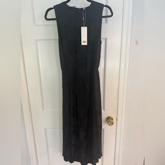 Vince Asymmetrical Midnight Blue Dress with Belt - Picture 5 of 16